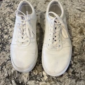 White platform vans
